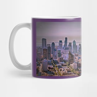 USA. Seattle. Downtown. Sunrise. Mug